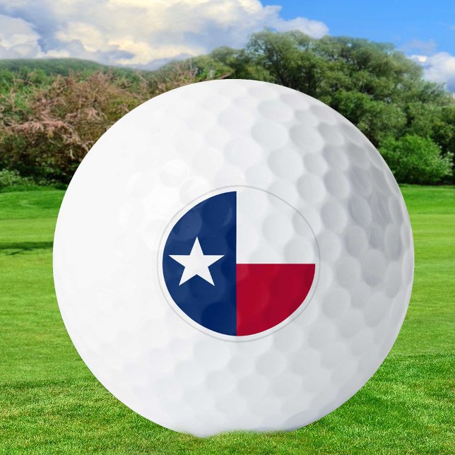 Balles De Golf Texas Golf Balls, drapeau de l'état / Patriotes (Créateur téléchargé)