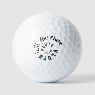 Balles De Golf Texte de la spirale de flute
