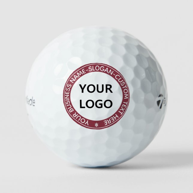Balles De Golf Texte du logo personnalisé Timbres personnalisés B (Recto)