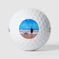 Balles de golf texte photo personnalisé Vos photos