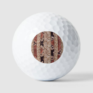 Balles De Golf Texture de vêtement, motif de serpent géométrique.