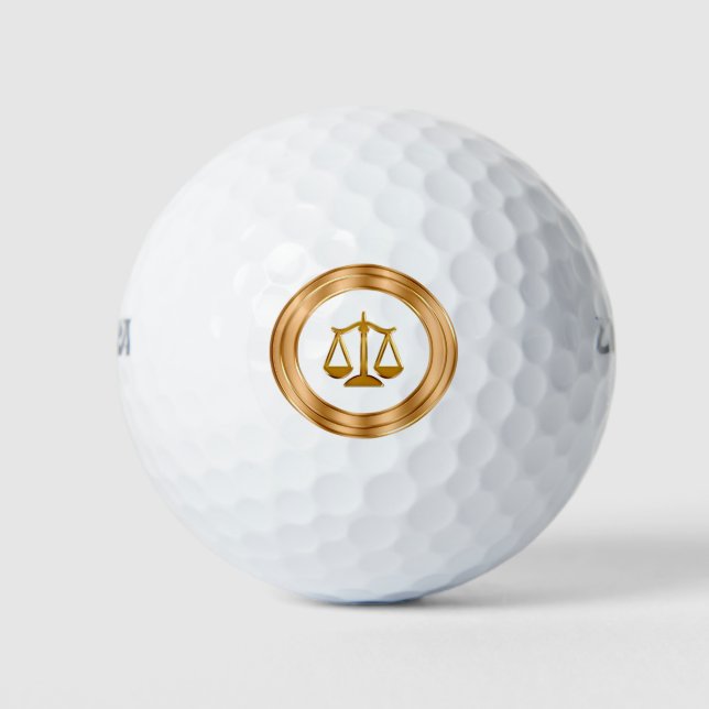 Balles De Golf Thème Avocat de classe (Devant)