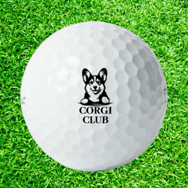 Balles De Golf Thème Corgi Custom Club (Corgi Custom Club Theme Tee off with a touch of personality and playfulness)