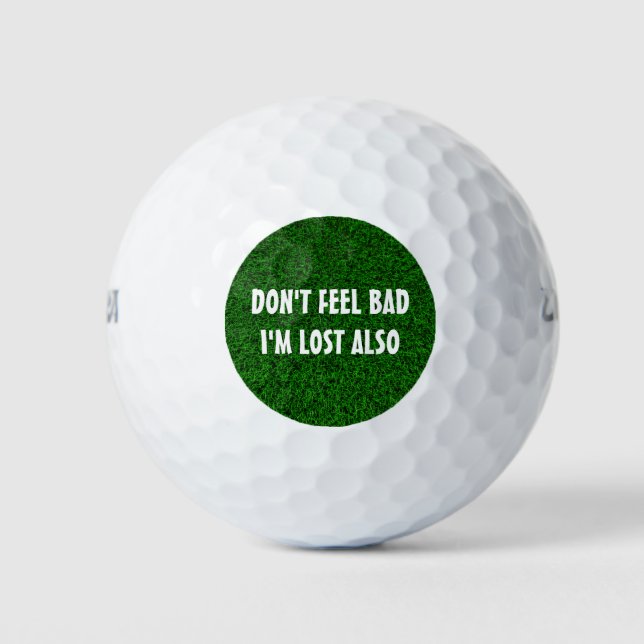 Balles De Golf Thème de golf amusant (Devant)