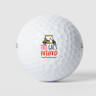 Balles De Golf Thème de la retraite des golfeurs