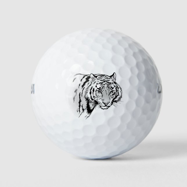 Balles De Golf Tigre (Devant)