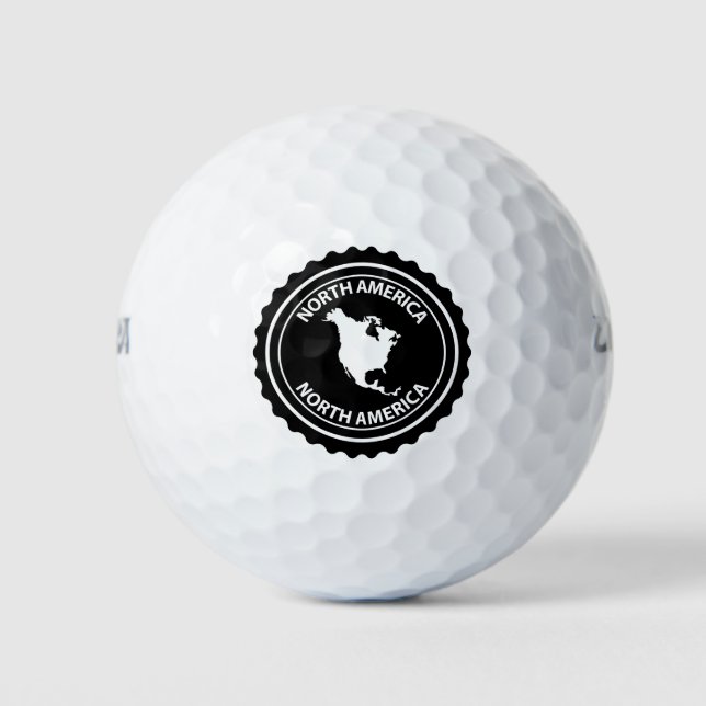 Balles De Golf Timbre de l'Amérique du Nord (Devant)