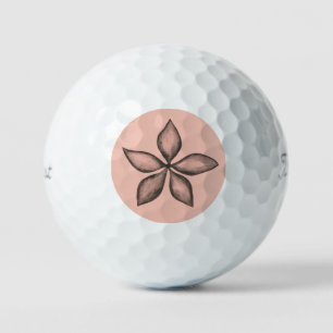 Balles De Golf Titleist 2023 Pro V1 Fleur noire sur rose