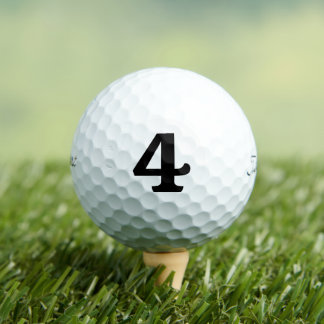 Balles De Golf Titulaire personnalisé Numéro personnalisé 4