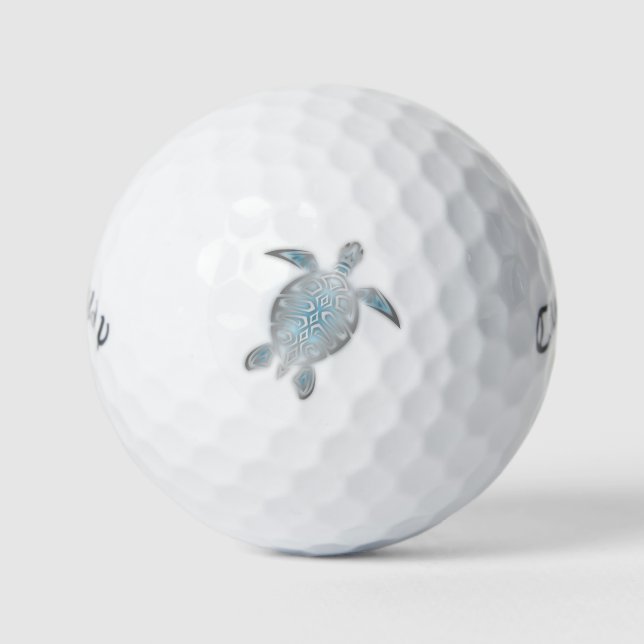 Balles De Golf Tortues marines Silver Coastal Maritime (Devant)