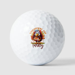 Balles De Golf Touchdown et Turquie Thanksgiving