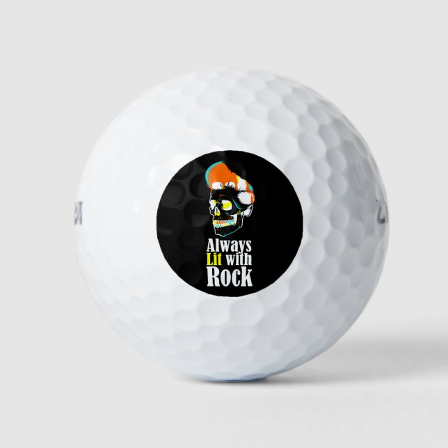 Balles De Golf Toujours éclairée par la roche (Devant)