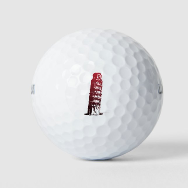Balles De Golf Tour d'Italie de Pise penchée sur l'Europe (Devant)