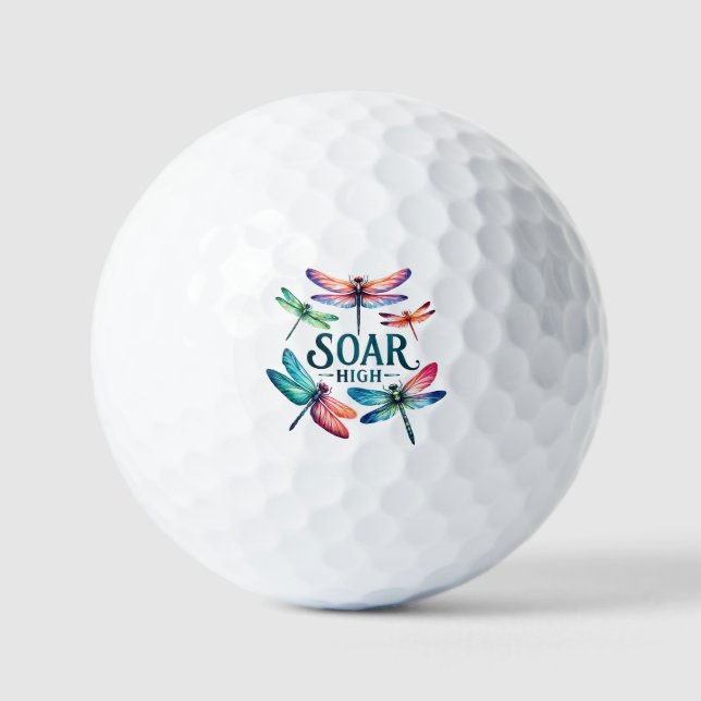 Balles De Golf Tourner haut - libellule artistique (Recto)