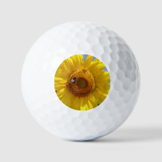 Balles De Golf Tournesol jaune (Recto)