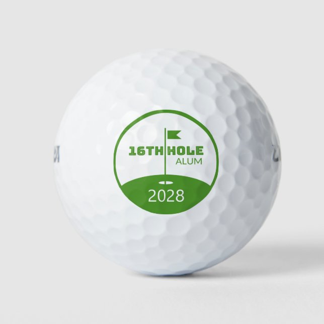 Balles De Golf Tournoi de golf personnalisé vert (Devant)