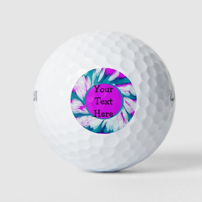 Balles De Golf Tourquoise à tarte rose Turquoise (Devant)