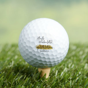 Balles De Golf Toute Ma Vie Il A Été Fidèle Chrétien