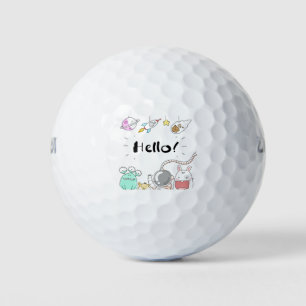 Balles De Golf Toys Astronaut Rocket Planet Galaxy Alien Monster.