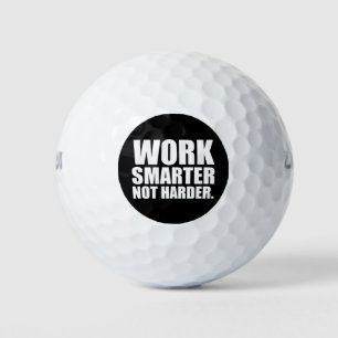 Balles De Golf Travaillez Intelligemment Pas Dur Motivation