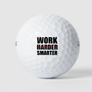 Balles De Golf Travaillez Intelligemment Pas Plus Motivationnel