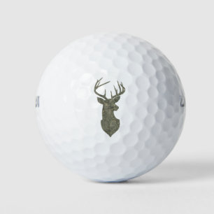 Balles De Golf Trophée Regal Buck Deer Silhouette au Camouflage