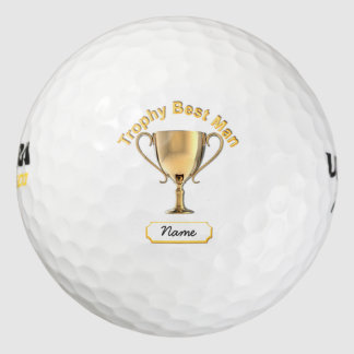 Balles De Golf Trophy Cup for a Trophy 'Best Man'.