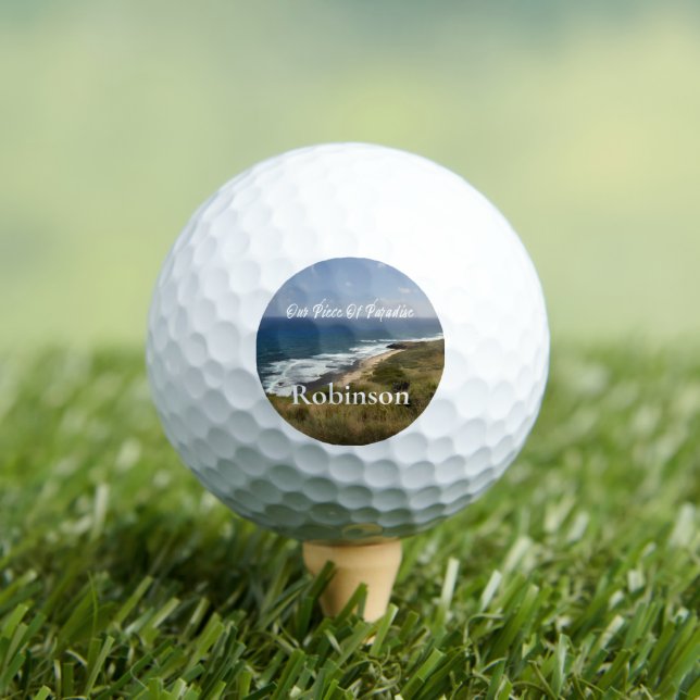 Balles De Golf Tropical Ocean Sea Beach Nature Personnaliser (T-shirt Insitu)