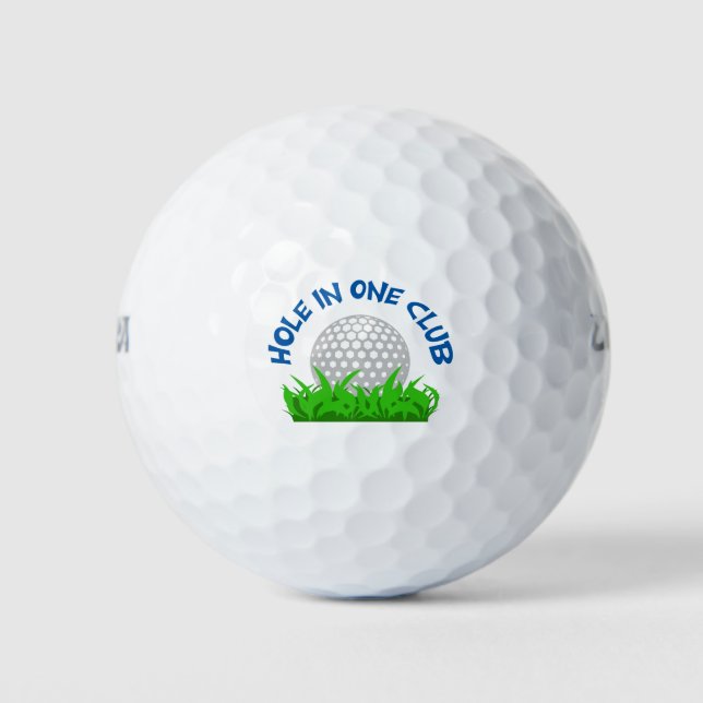 Balles De Golf Trou Dans Un Club (Devant)