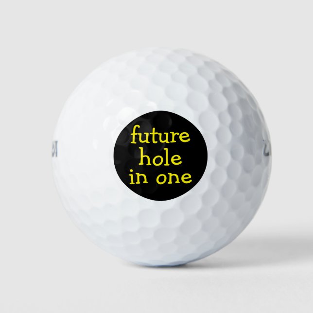 Balles De Golf Trou Drôle Dans Une Boule De Golf (Devant)