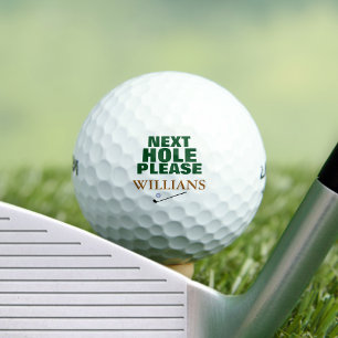 Balles De Golf Trou suivant Typographie
