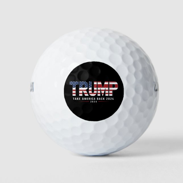 Balles De Golf Trump 2024 Redonner l'Amérique aux cadeaux américa (Devant)
