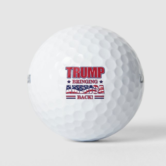 Balles De Golf Trump et le retour de l'Amérique (Devant)