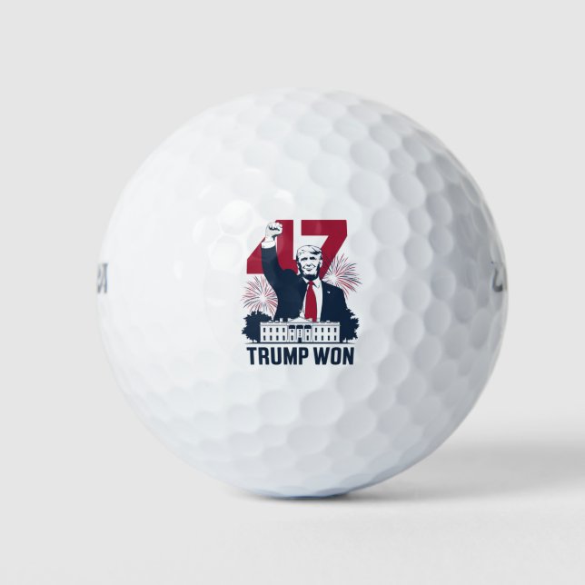Balles De Golf Trump remporte à nouveau le président des élection (Devant)
