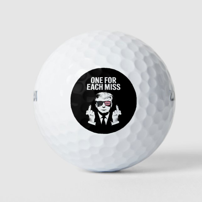 Balles De Golf Trump Un Pour Chaque Miss (Devant)
