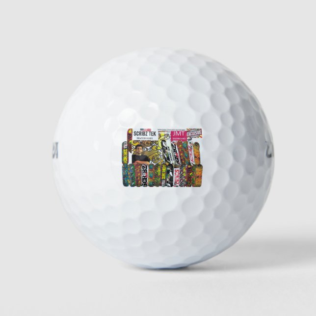 BALLES DE GOLF TST /SCRIBZ (Devant)