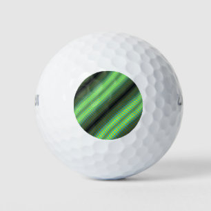 Balles De Golf Tubes À damiers vert et jaune par Kenneth Yoncich