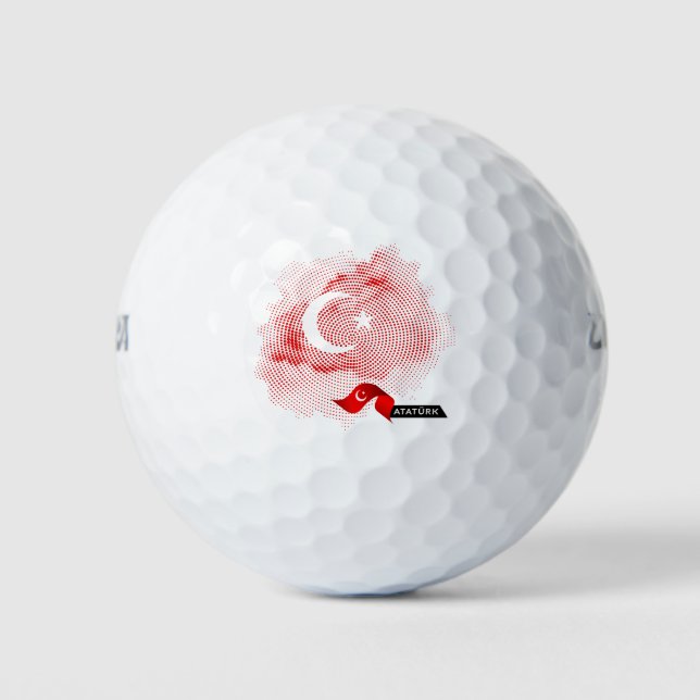 Balles De Golf Turkey flag (Devant)
