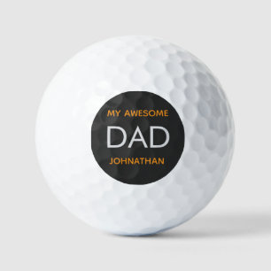 Balles De Golf Typographie, Mon Père Impressionnant