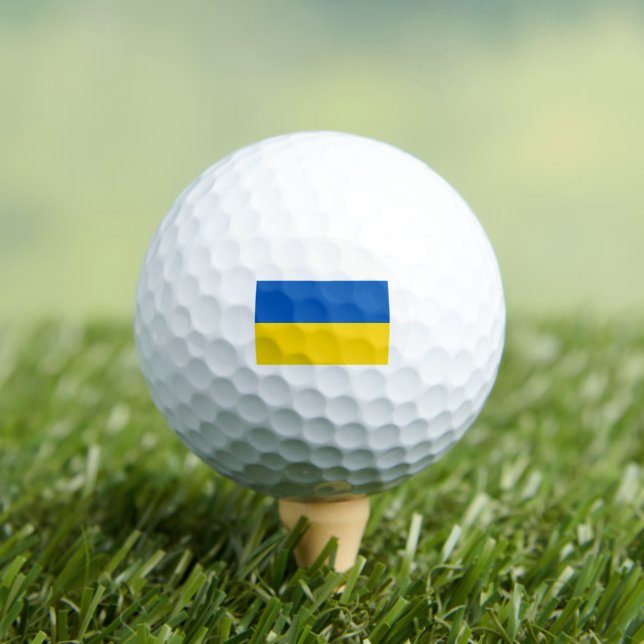 Balles De Golf Ukraine Drapeau bleu et jaune (T-shirt Insitu)