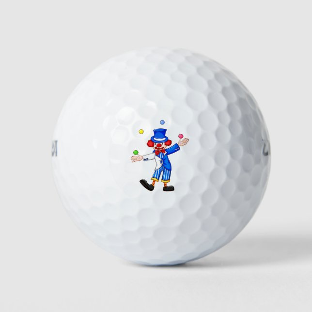 Balles De Golf Un clown jongleur (Devant)