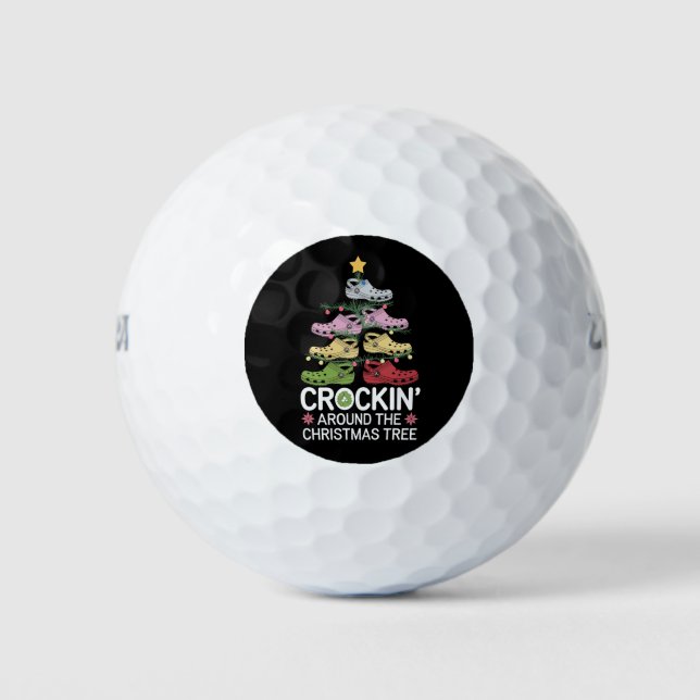 Balles De Golf Un Crockin autour de l'arbre de Noël (Devant)