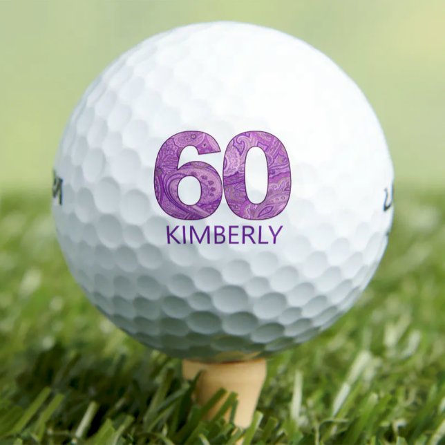 Balles De Golf Un golfeur moderne de 60e anniversaire cadeau de 6 (Créateur téléchargé)