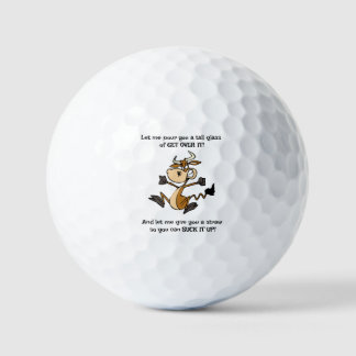 Balles De Golf Un grand verre de SURVEILLEZ-LE !