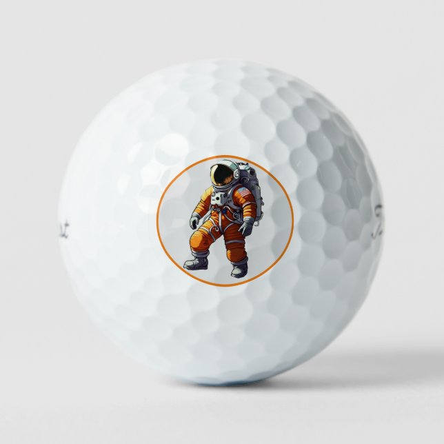 Balles De Golf "Un paysage cosmique" (Recto)
