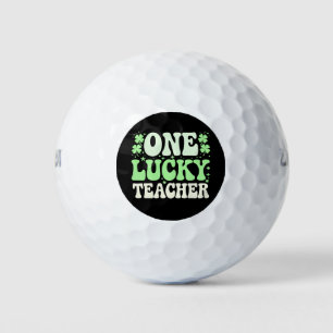 Balles De Golf Un professeur chanceux professeur rétro groovy St-