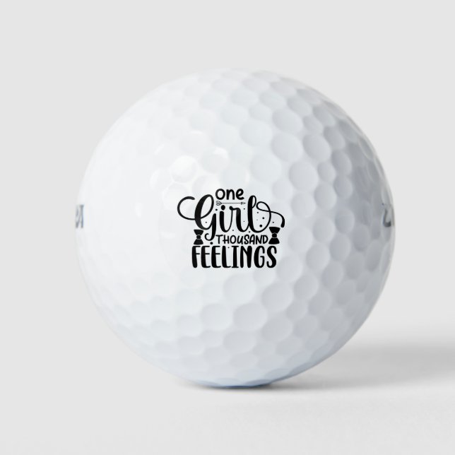 Balles De Golf Une fille mille sentiments Plaisanterie (Devant)