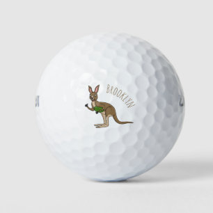 Balles De Golf Une jolie illustration de kangourou australien