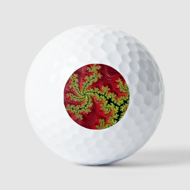 Balles De Golf Une Rivière Traverse Le Golf Ball (Recto)