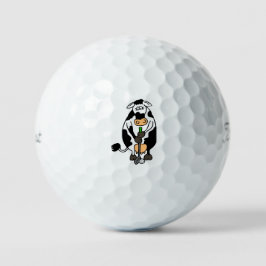 Balles De Golf Une vache qui joue au golf
